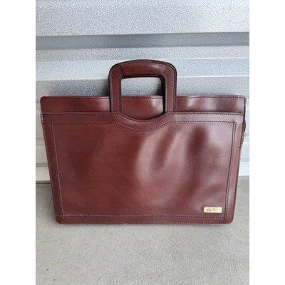Vintage Oleg Cassini Airway Industries Portfolio Briefcase 12”x16”